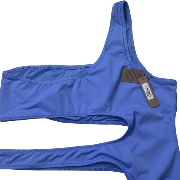 SKIMS Swim One Shoulder Monokini Periwinkle Womens XL - Picture 7 of 13